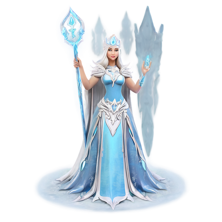 Frost Queen Goddess Png 06252024 PNG Image