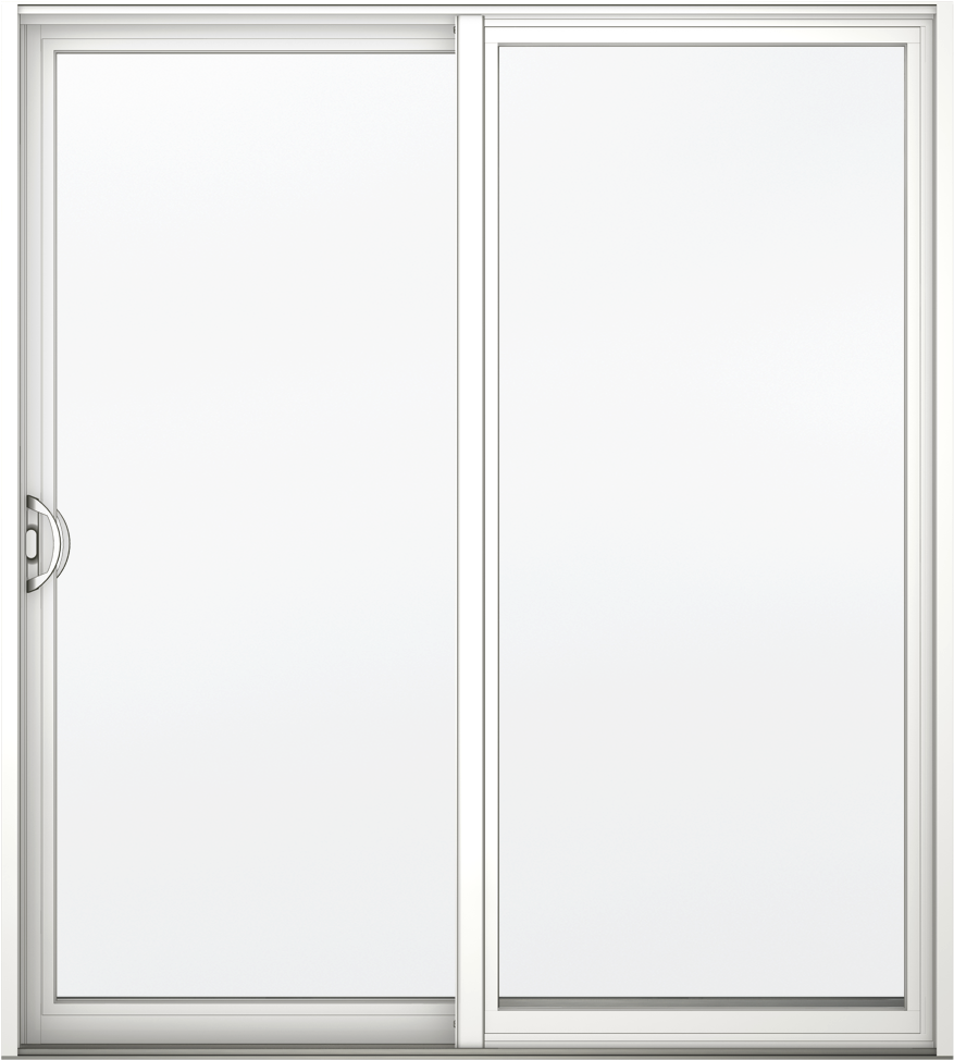 Frosted Glass White Door PNG Image