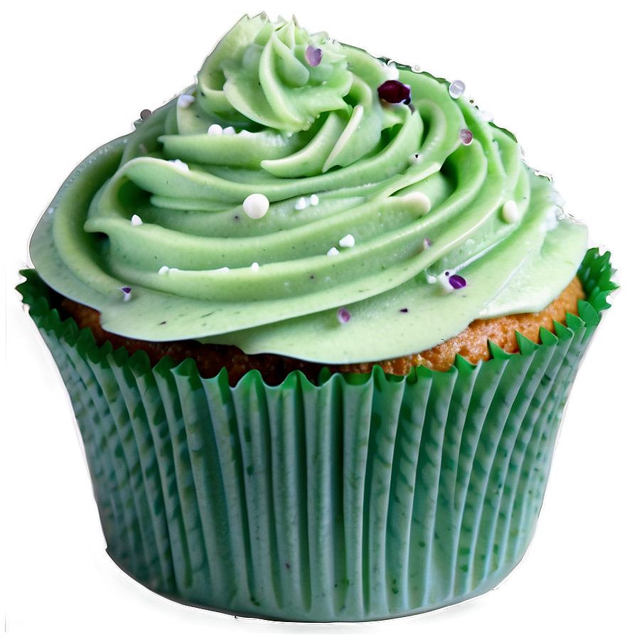 Frosted Green Cupcake Png 05062024 PNG Image