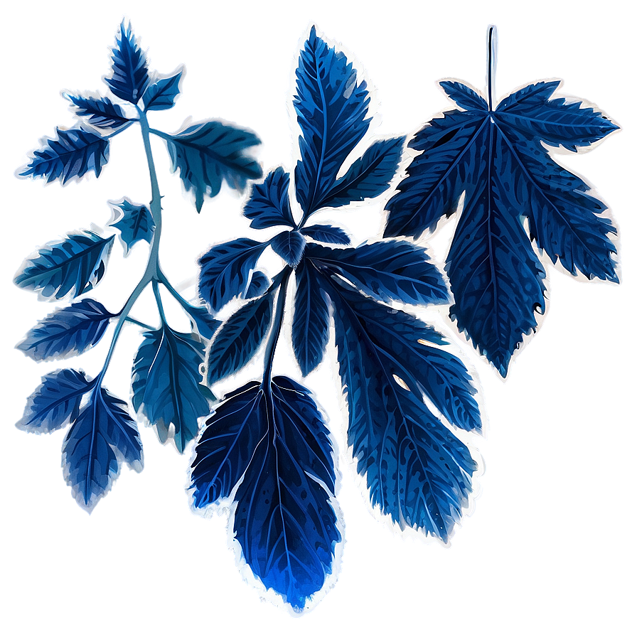 Frosted Leaves Png Ptg PNG Image