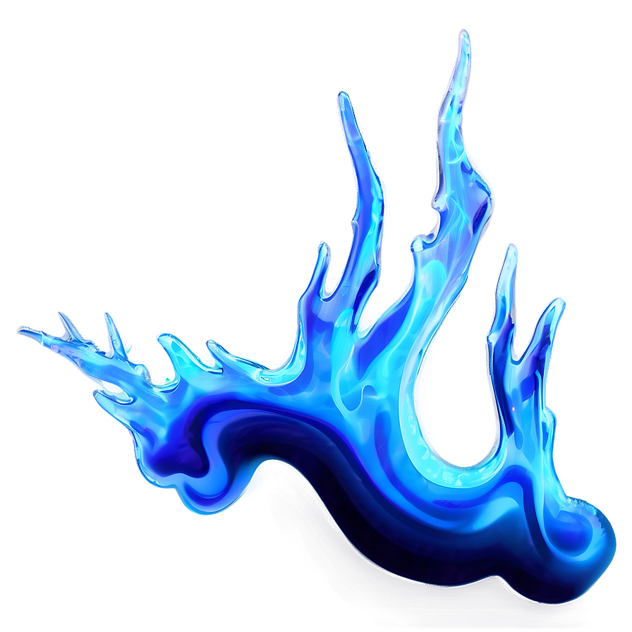 Frosty Blue Flame Image Png 45 PNG Image