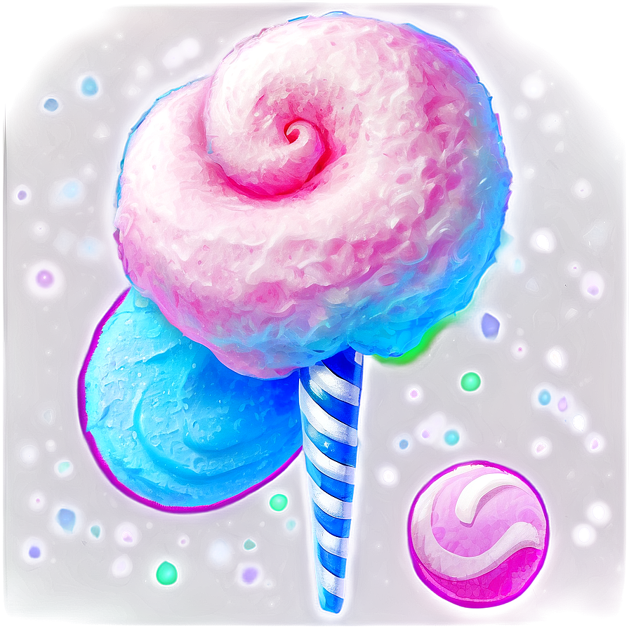 Frosty Cotton Candy Winter Png Dgl92 PNG Image