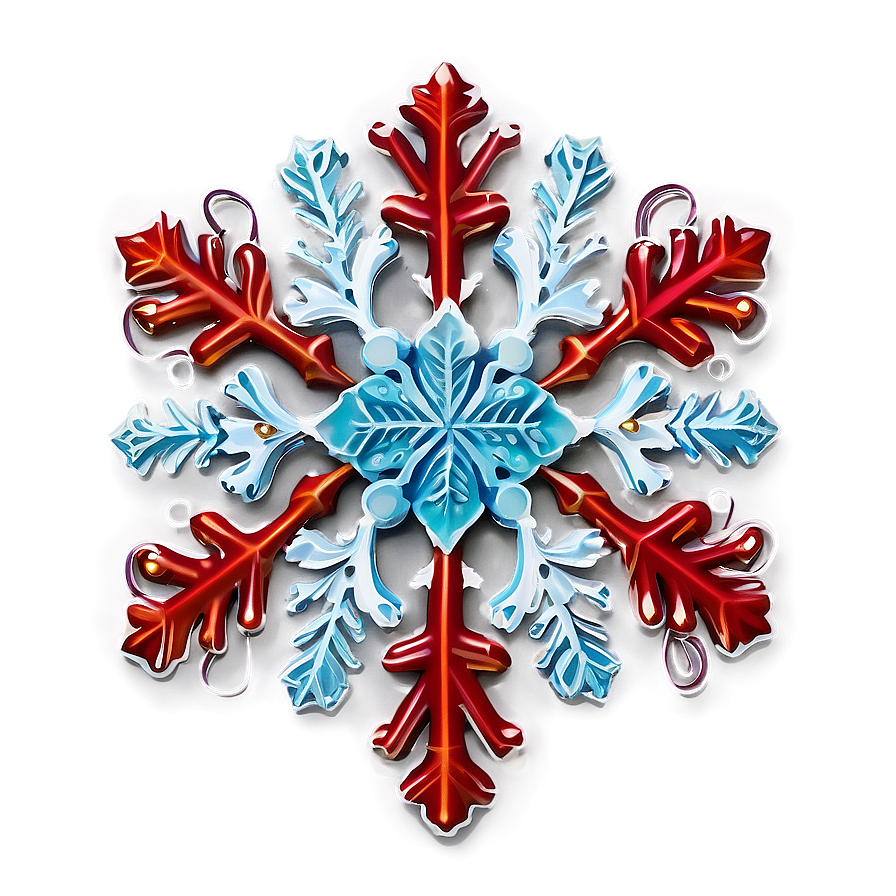 Frosty Noel Snowflake Png Mpl PNG Image