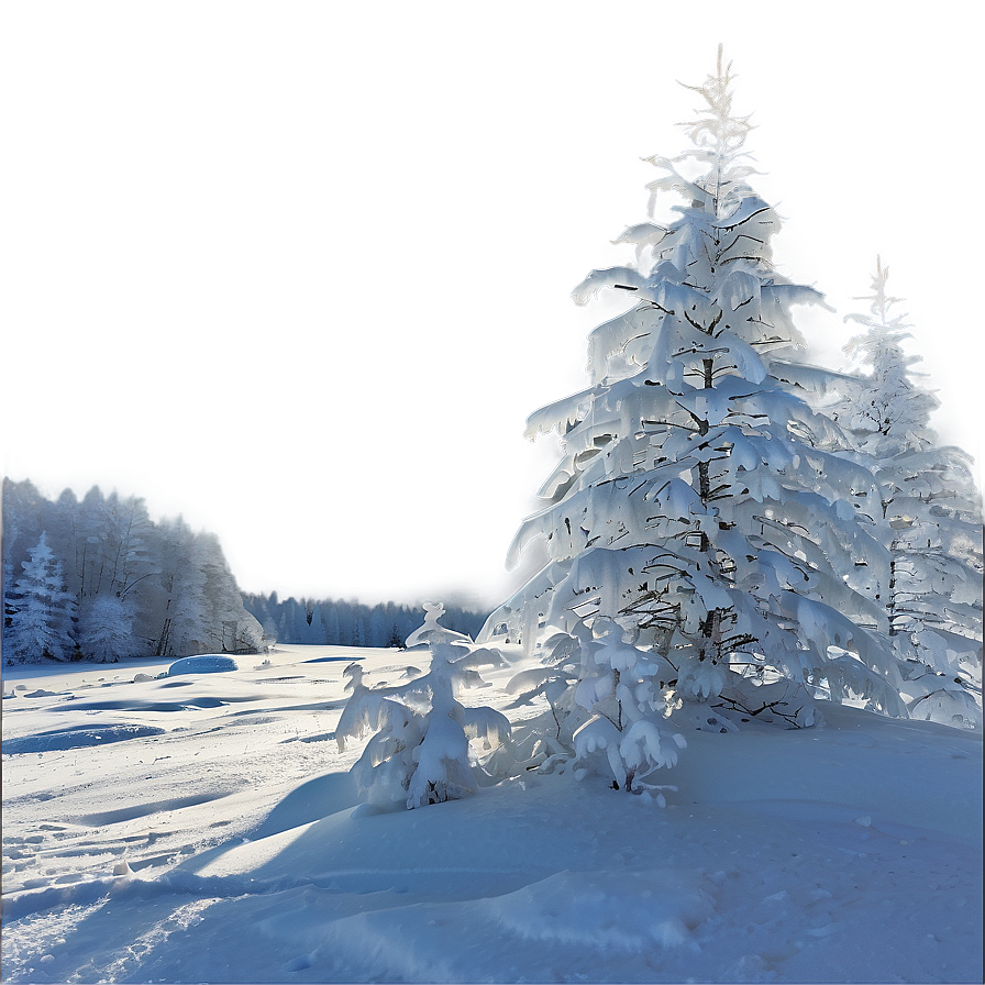 Frosty Winter Scene Png 06292024 PNG Image