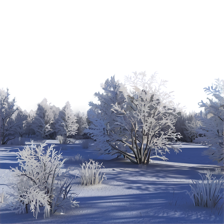 Frosty Winter Scene Png Tmn PNG Image