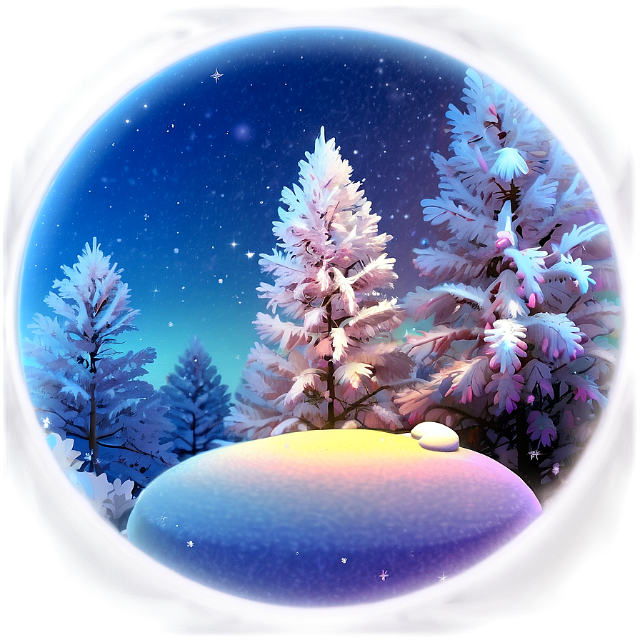 Frosty Winter Solstice Png Thj44 PNG Image