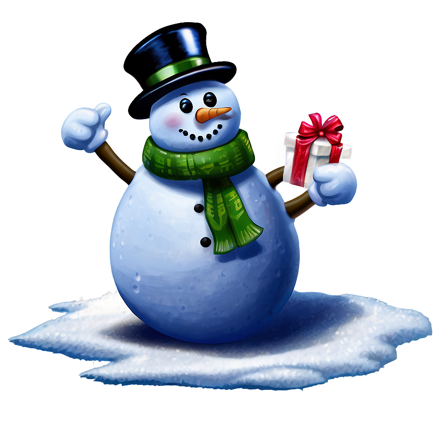 Frosty Xmas Snowman Png Yqr17 PNG Image