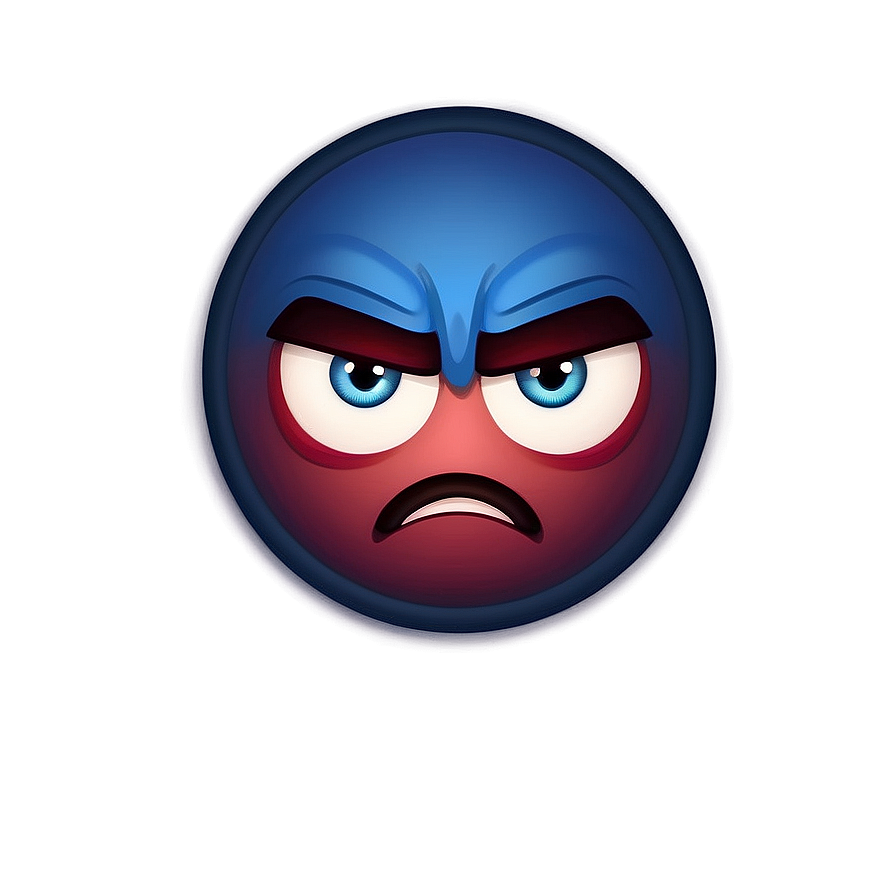 Frowning Angry Emoji Png Skt52 PNG Image