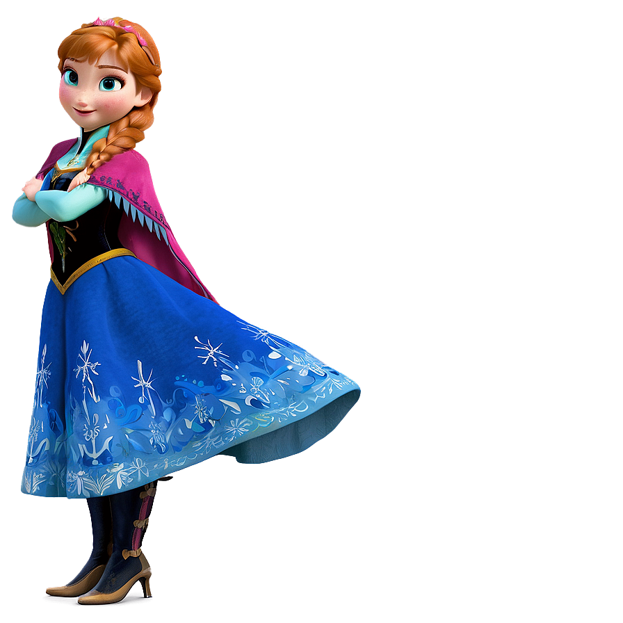 Frozen Anna Brave Pose Png 06282024 PNG Image