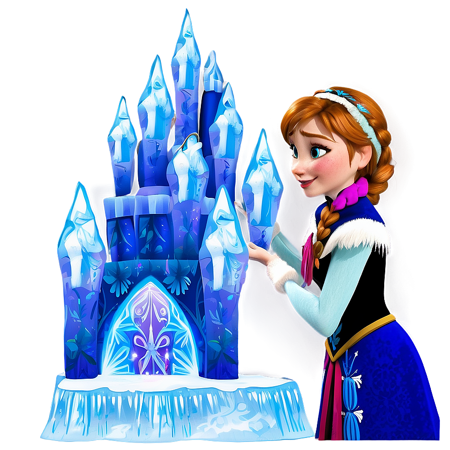 Frozen Anna Ice Castle Scene Png 60 PNG Image