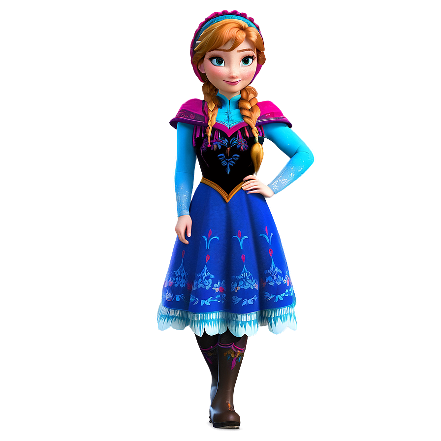 Frozen Anna In Snow Gear Png 46 PNG Image