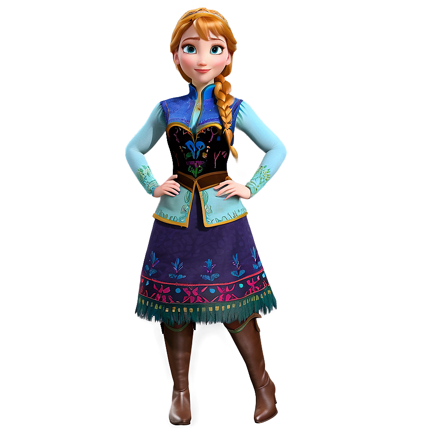 Frozen Anna Winter Outfit Png Ixx PNG Image