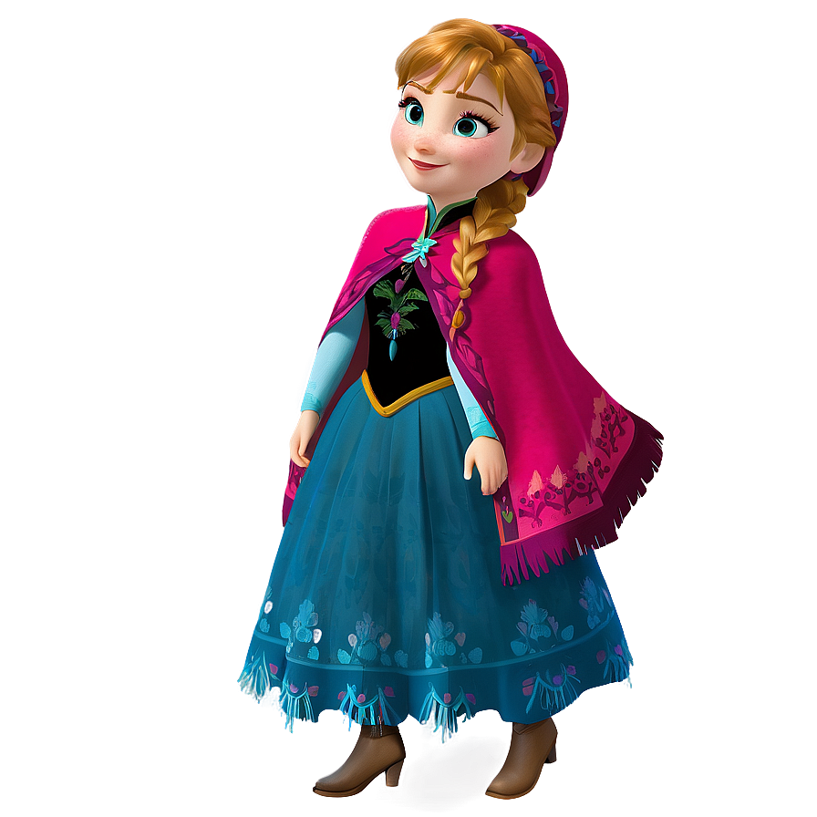 Frozen Anna Winter Outfit Png Tva24 PNG Image