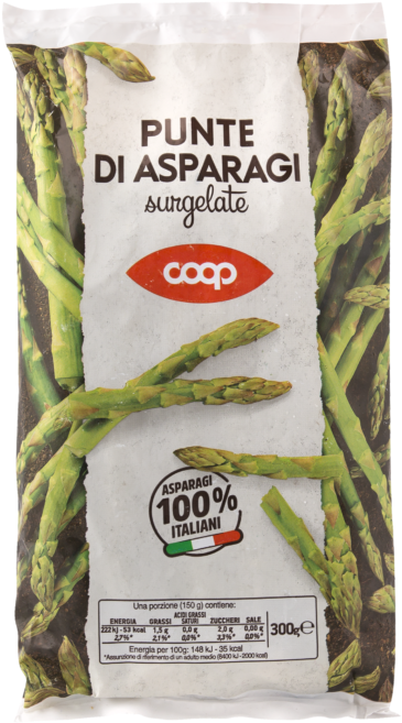 Frozen Asparagus Tips Package PNG Image