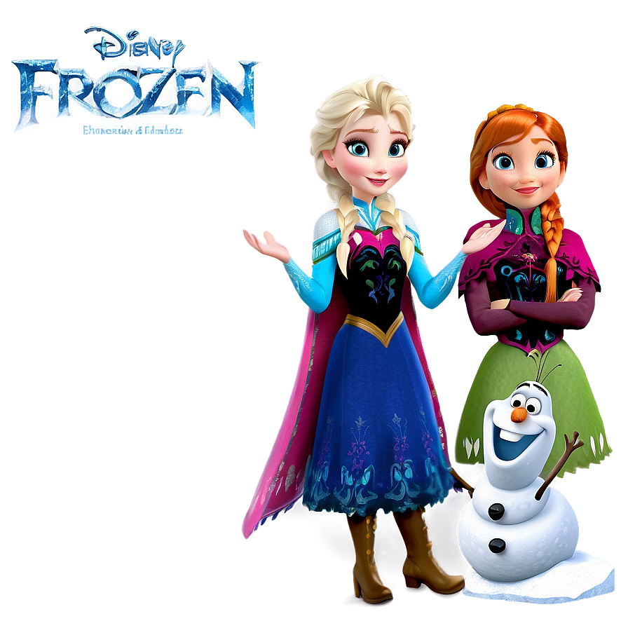 Frozen Characters B PNG Image