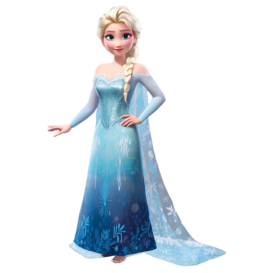 Frozen Elsa's Snow Queen Gown Png Ogc80 PNG Image