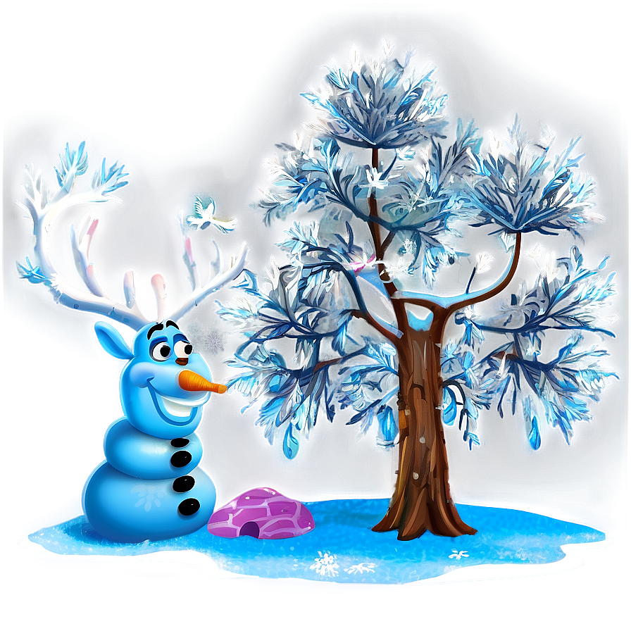 Frozen Enchanted Forest Png Qaw PNG Image