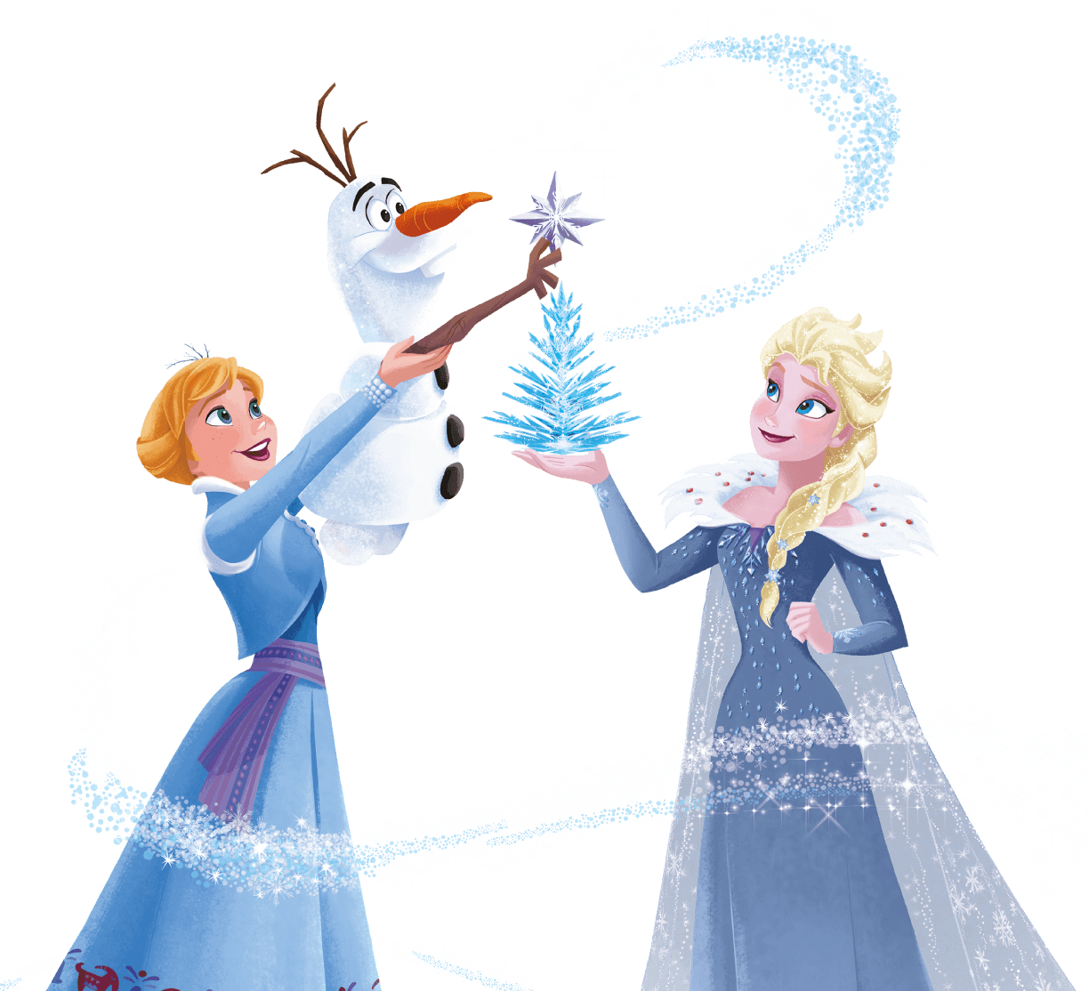 Frozen Friends Magic Moment PNG Image