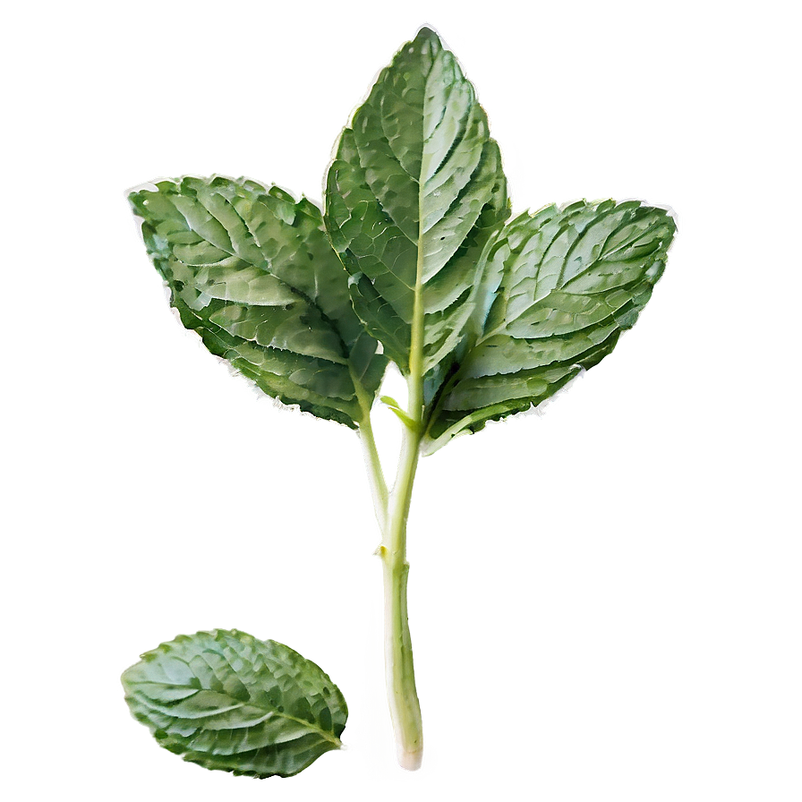 Frozen Mint Leaves Png Pii5 PNG Image