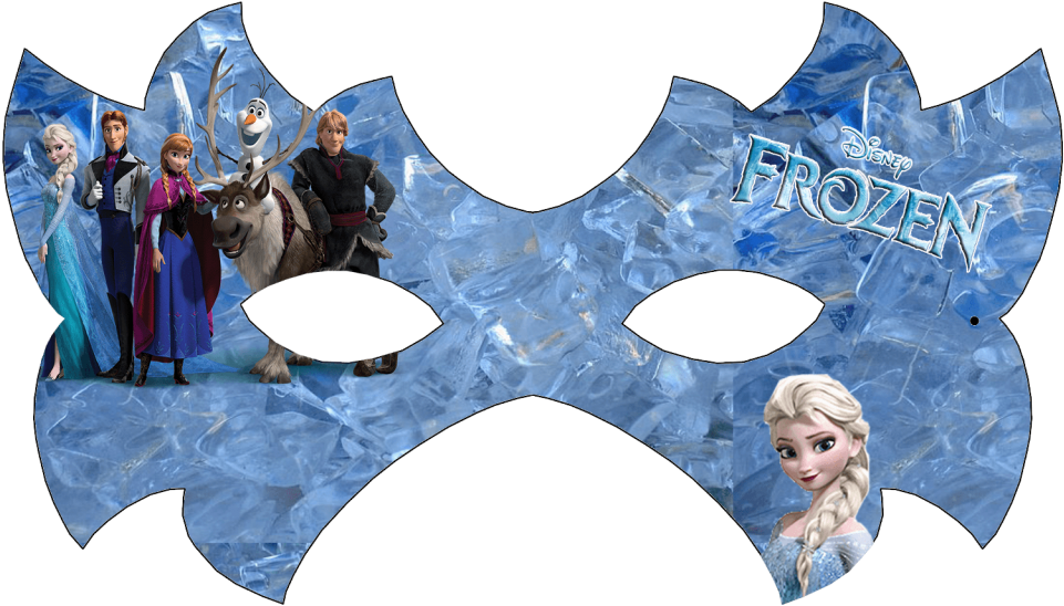 Frozen Movie Characters Ice Background PNG Image