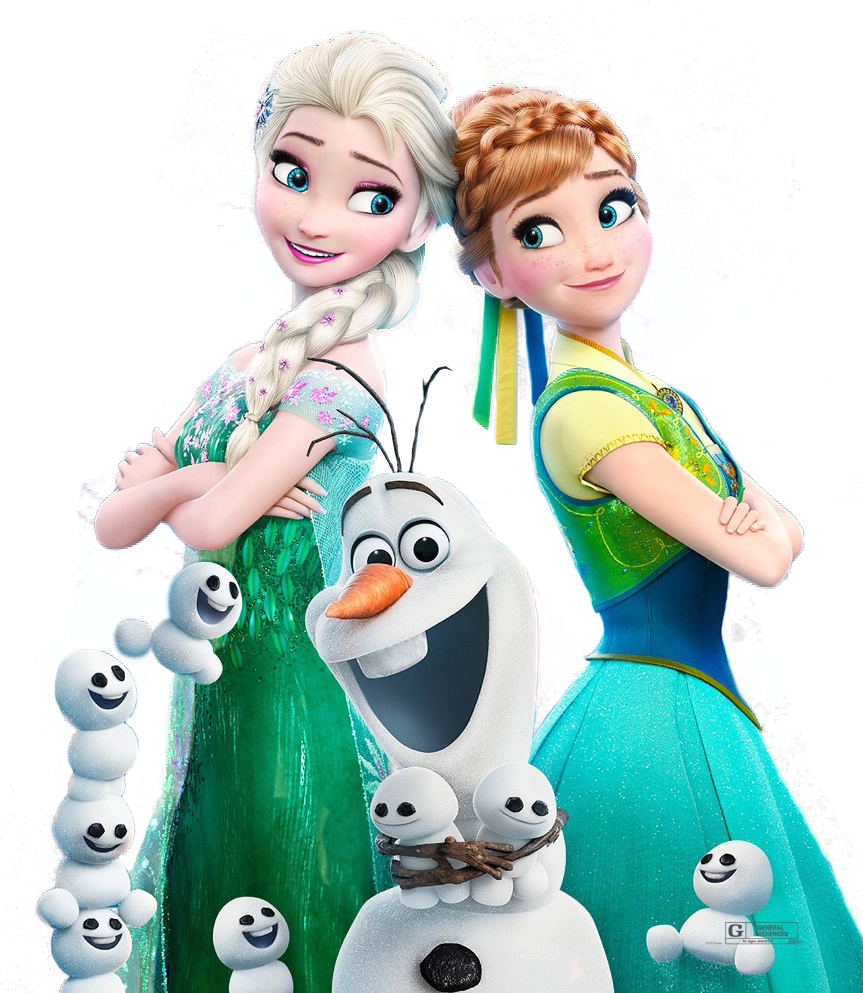 Frozen Sistersand Olaf Fun Moment PNG Image