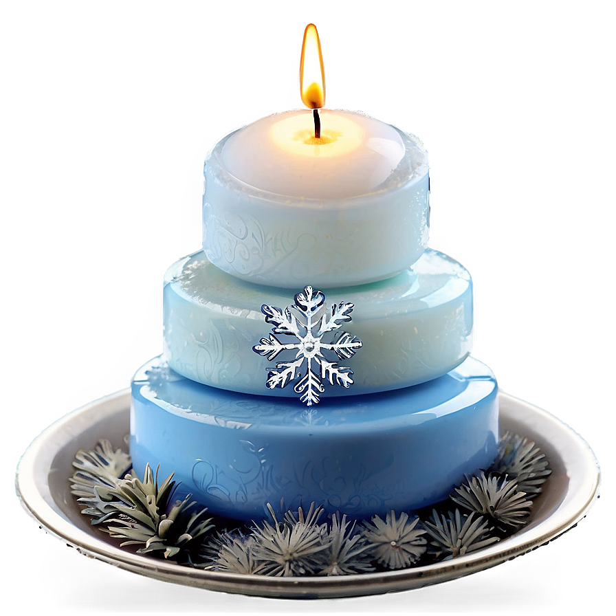 Frozen Snow Christmas Candles Png Imp PNG Image