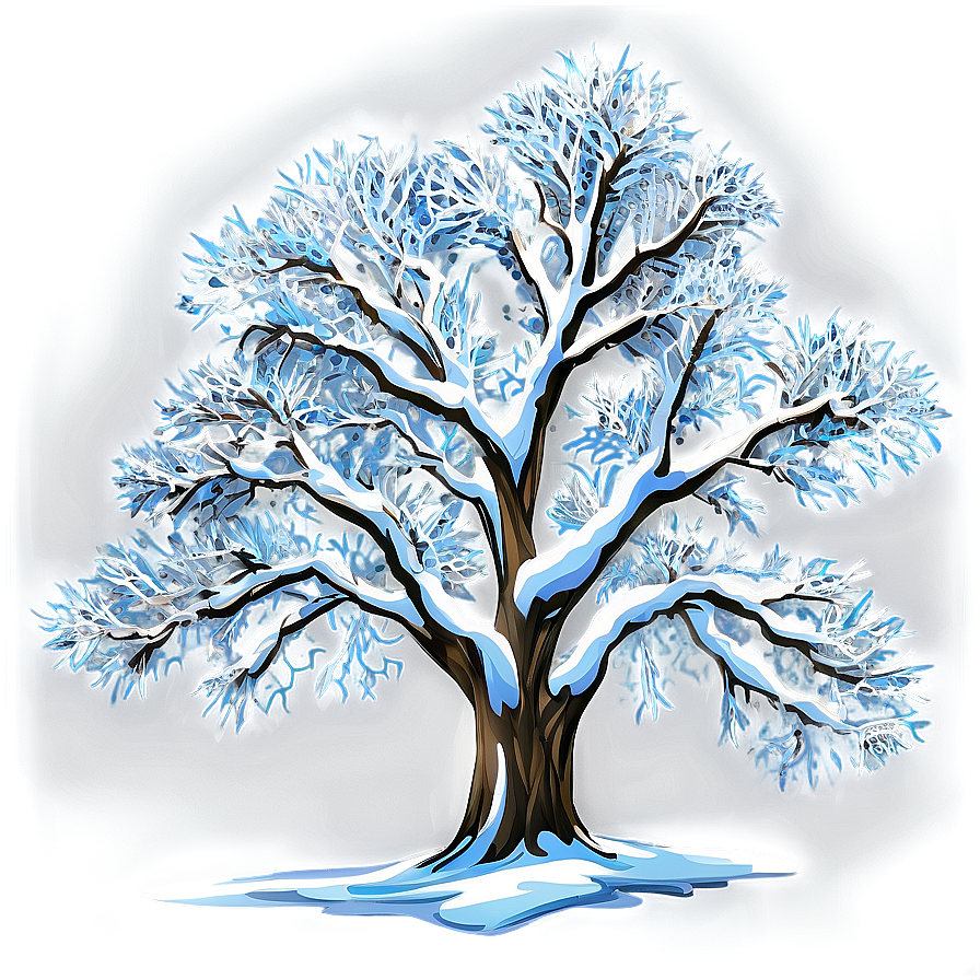 Frozen Snow Trees Png 06292024 PNG Image