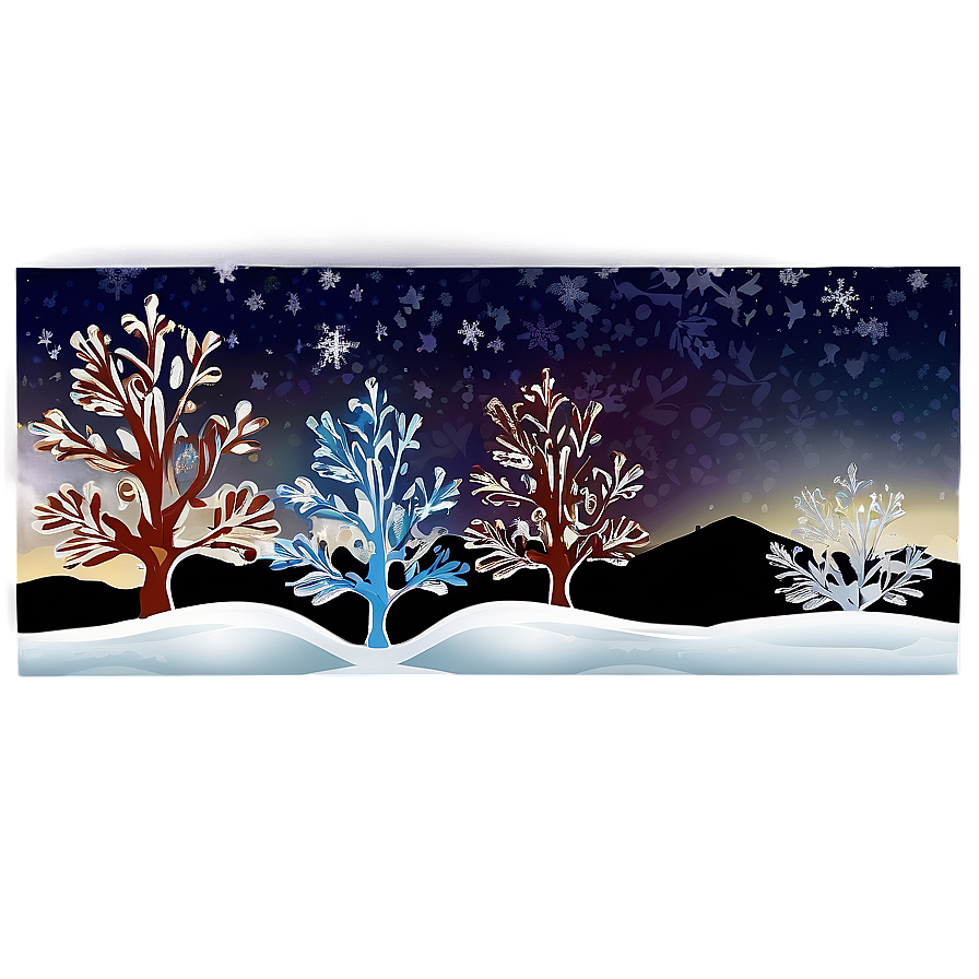 Frozen Winter Wonderland Landscape Png Jbi PNG Image