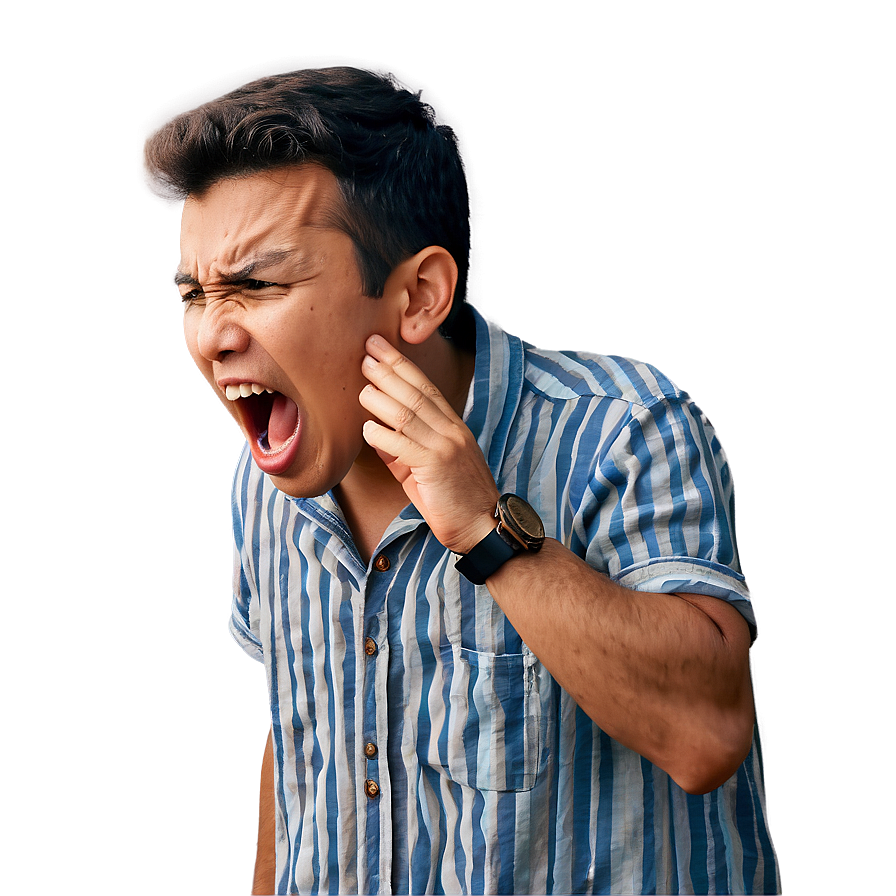 Frustrated Person Yelling Png Ldn PNG Image