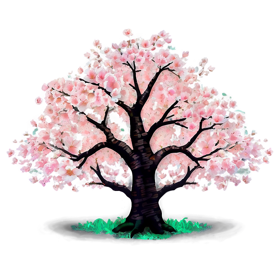 Full Bloom Cherry Blossom Tree Png Udp PNG Image