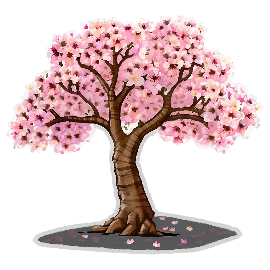 Full Bloom Cherry Tree Png 06212024 PNG Image