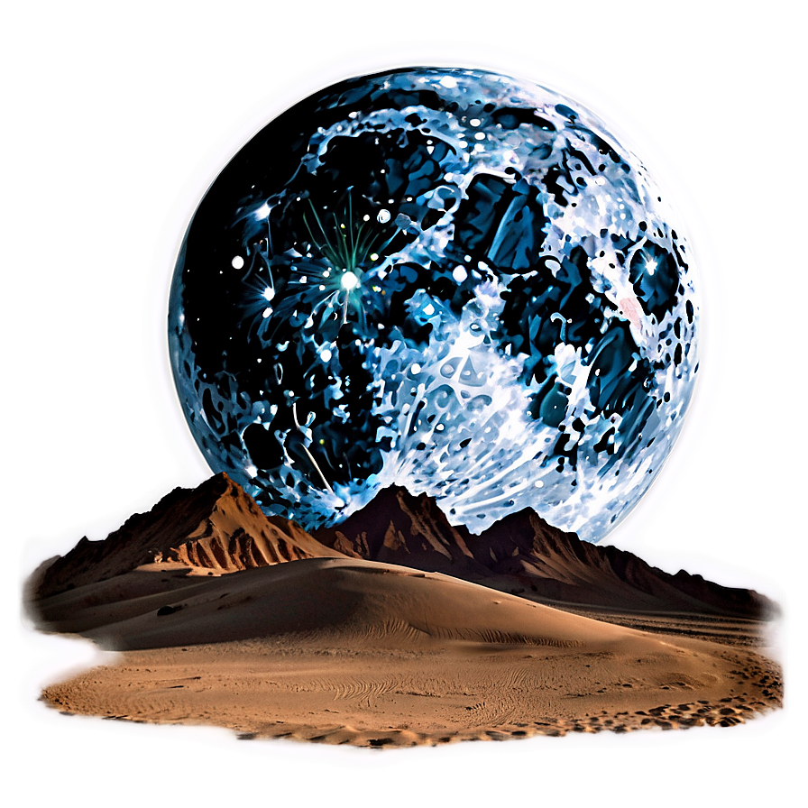 Full Moon Desert Mystery Png 05242024 PNG Image