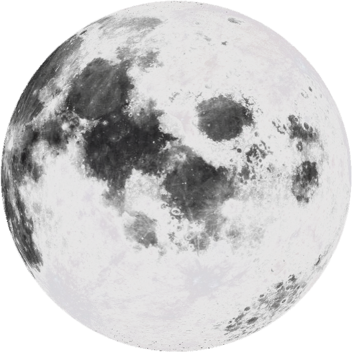 Full Moon Detailed Photography PNG Image