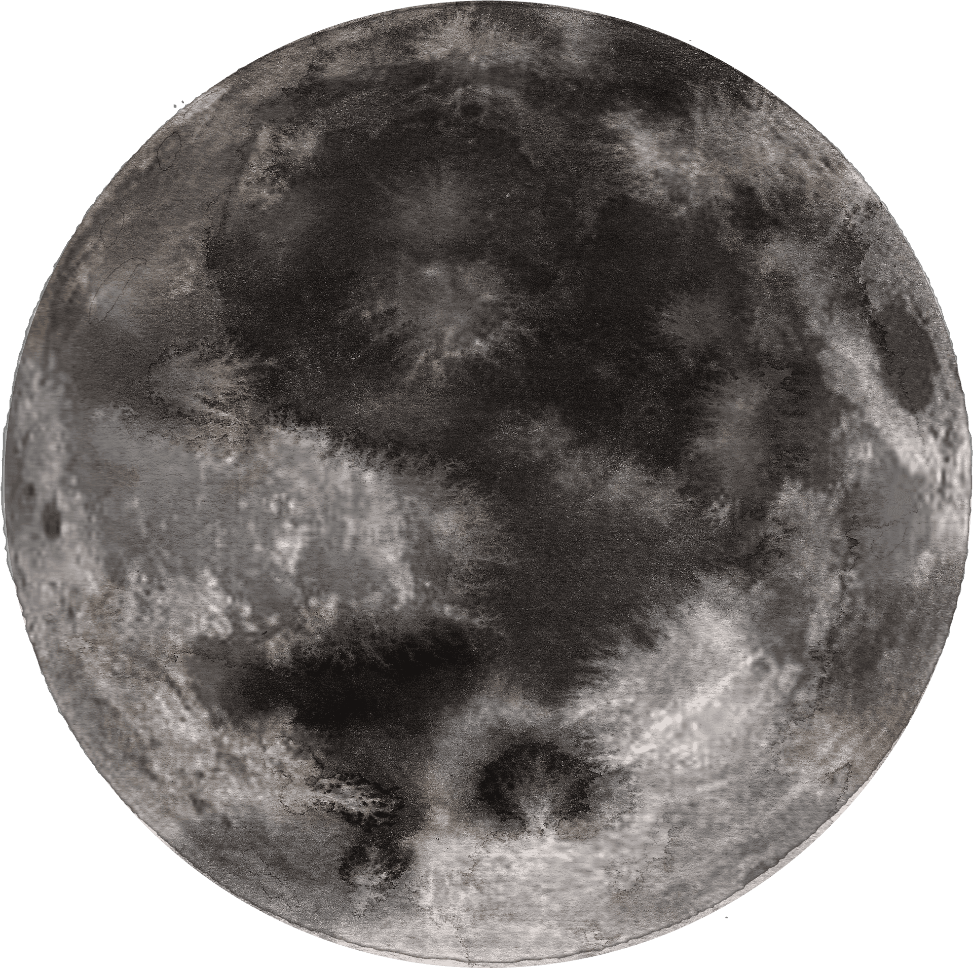 Full Moon Detailed View PNG Image