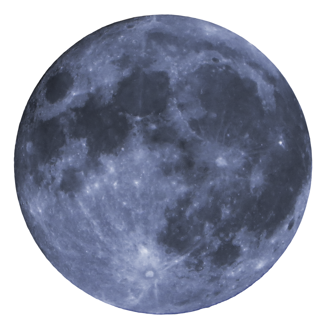 Full Moon Detailed View PNG Image