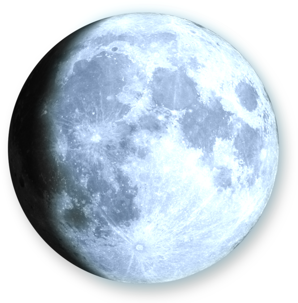 Full Moon Detailed View PNG Image