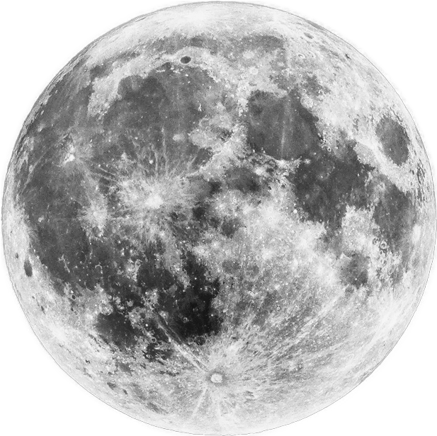 Full Moon Detailed View PNG Image