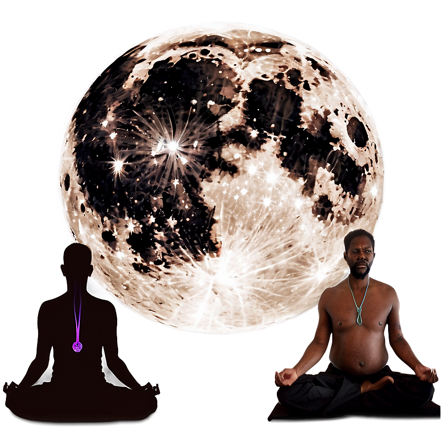 Full Moon Meditation Night Png 05232024 PNG Image