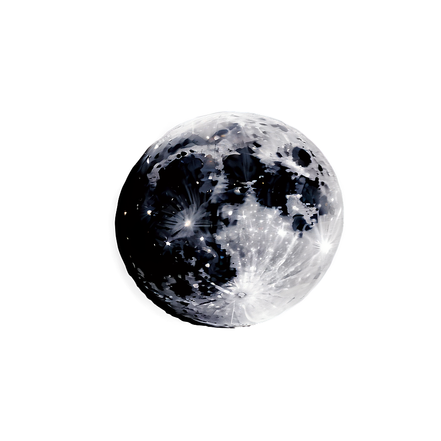 Full Moon Starry Background Png Plv PNG Image