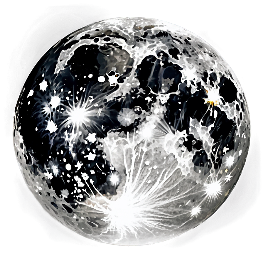 Full Moon Winter Night Png Oop49 PNG Image