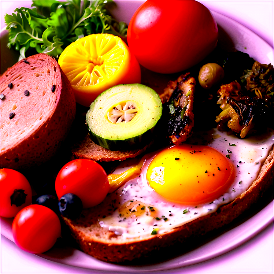 Full Veggie Breakfast Png Bne PNG Image