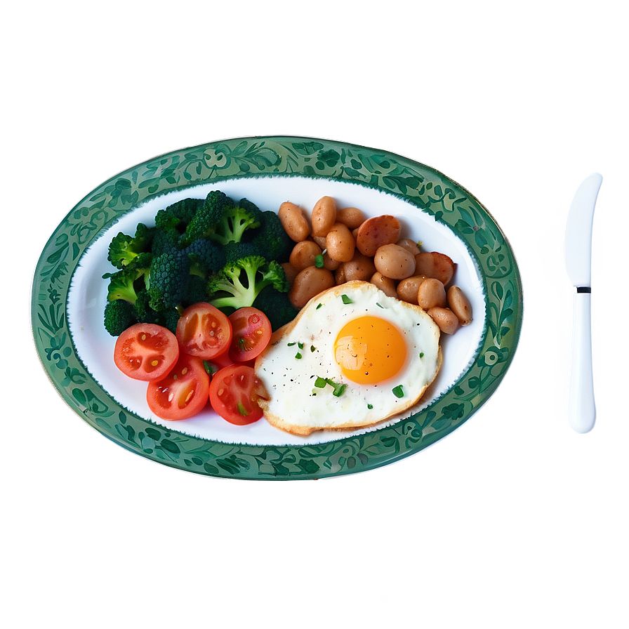 Full Veggie Breakfast Png Mhk PNG Image