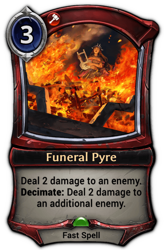 Funeral Pyre Card Art PNG Image