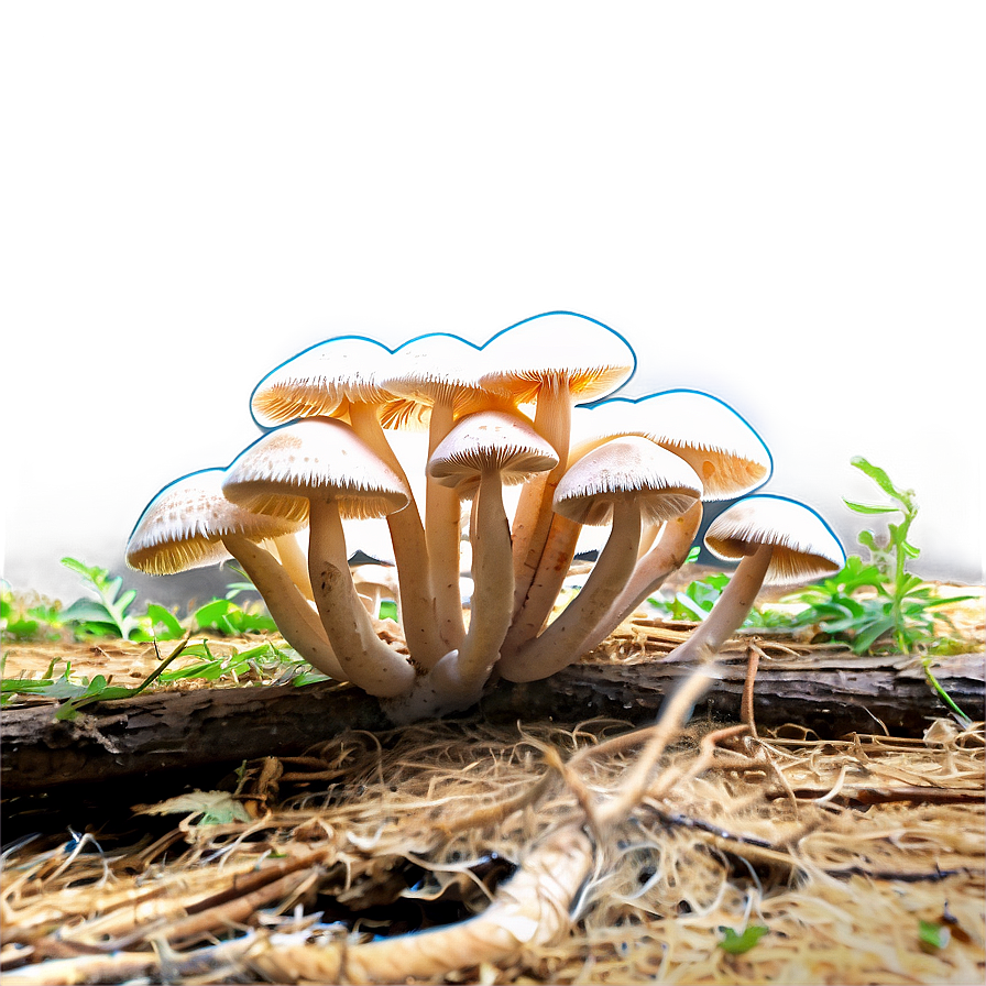 Fungi Under Log Png Qpi76 PNG Image