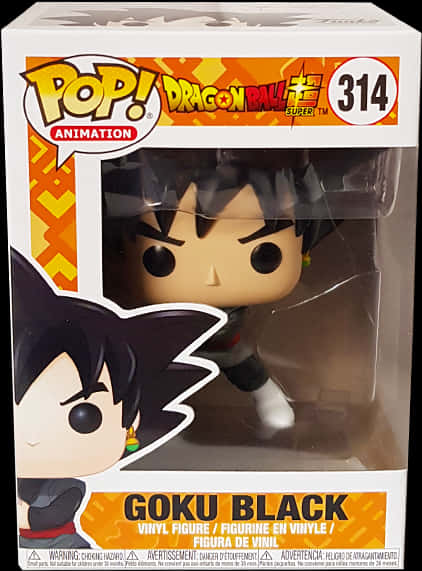 Funko Pop Goku Black Dragon Ball Super PNG Image