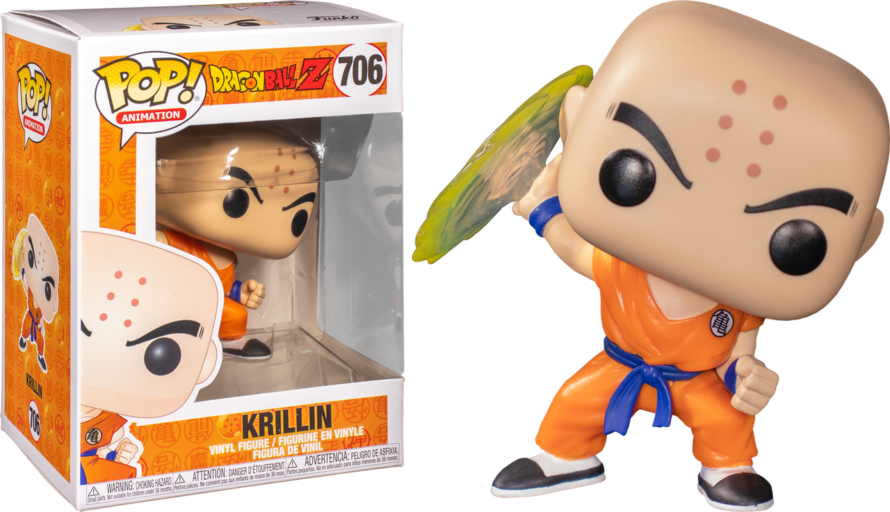 Funko Pop Krillin Dragon Ball Z PNG Image