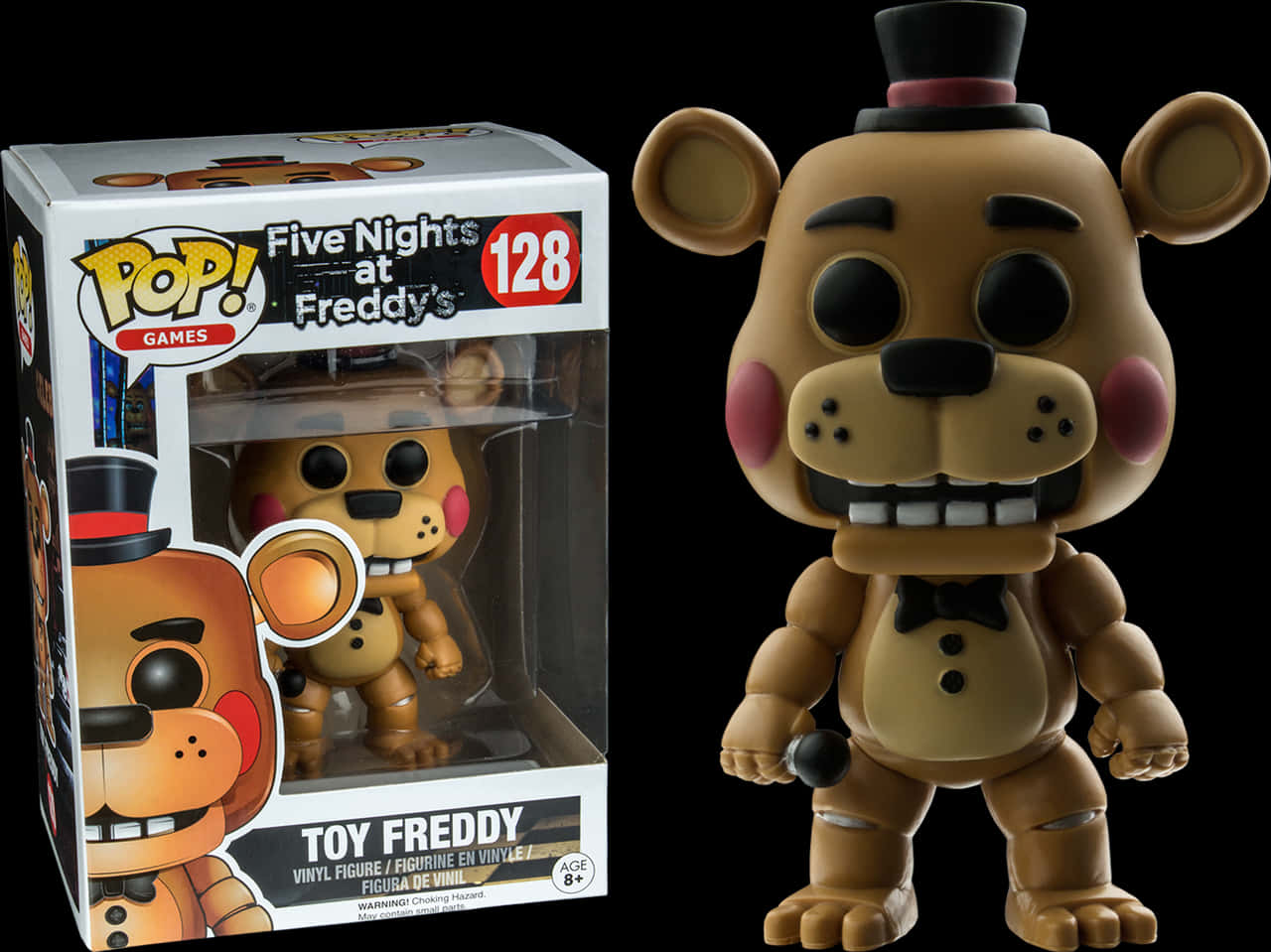 Funko Pop Toy Freddy Figure F N A F PNG Image