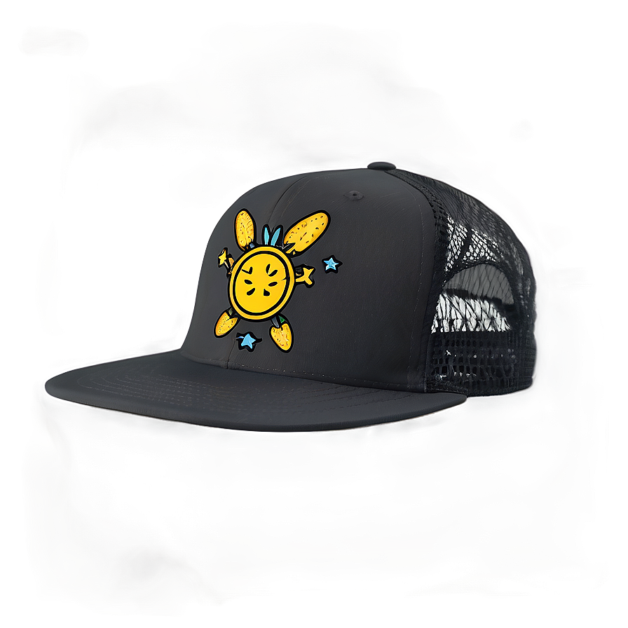 Funky Black Cap Png Hto PNG Image