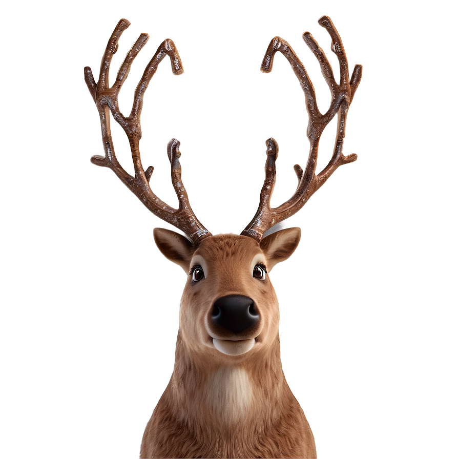 Funny Reindeer Png Hqt10 PNG Image