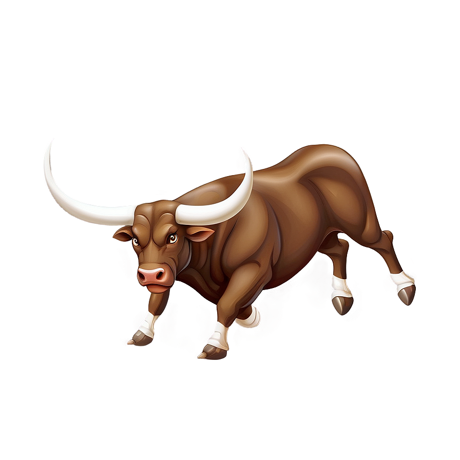 Furious Bull Cartoon Png 06112024 PNG Image